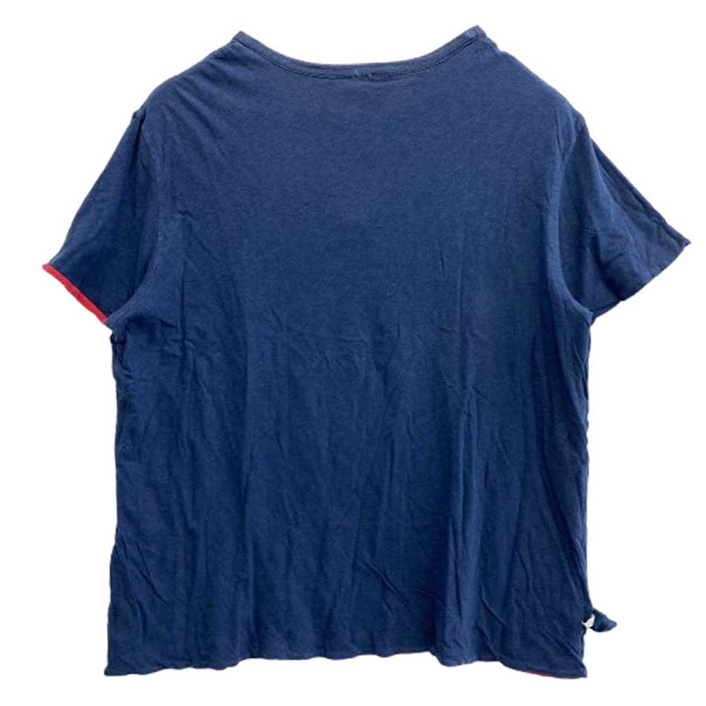 POLO RALPH LAUREN ポロ・ラルフローレン リバーシブル 半袖 Tシャツ レッド系 ブルー系【中古】