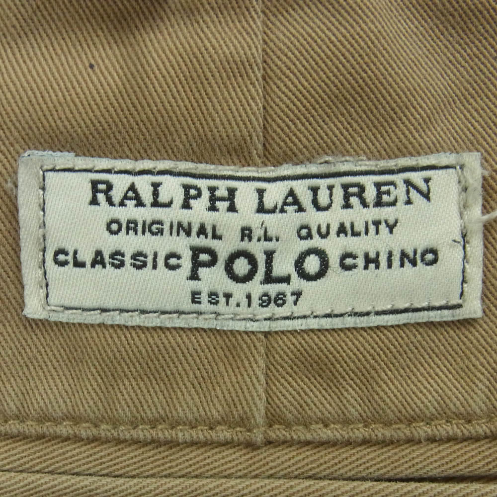 POLO RALPH LAUREN ポロ・ラルフローレン PROSPECT PANTS チノ トラウザー パンツ ライトブラウン系 36 / 34【中古】