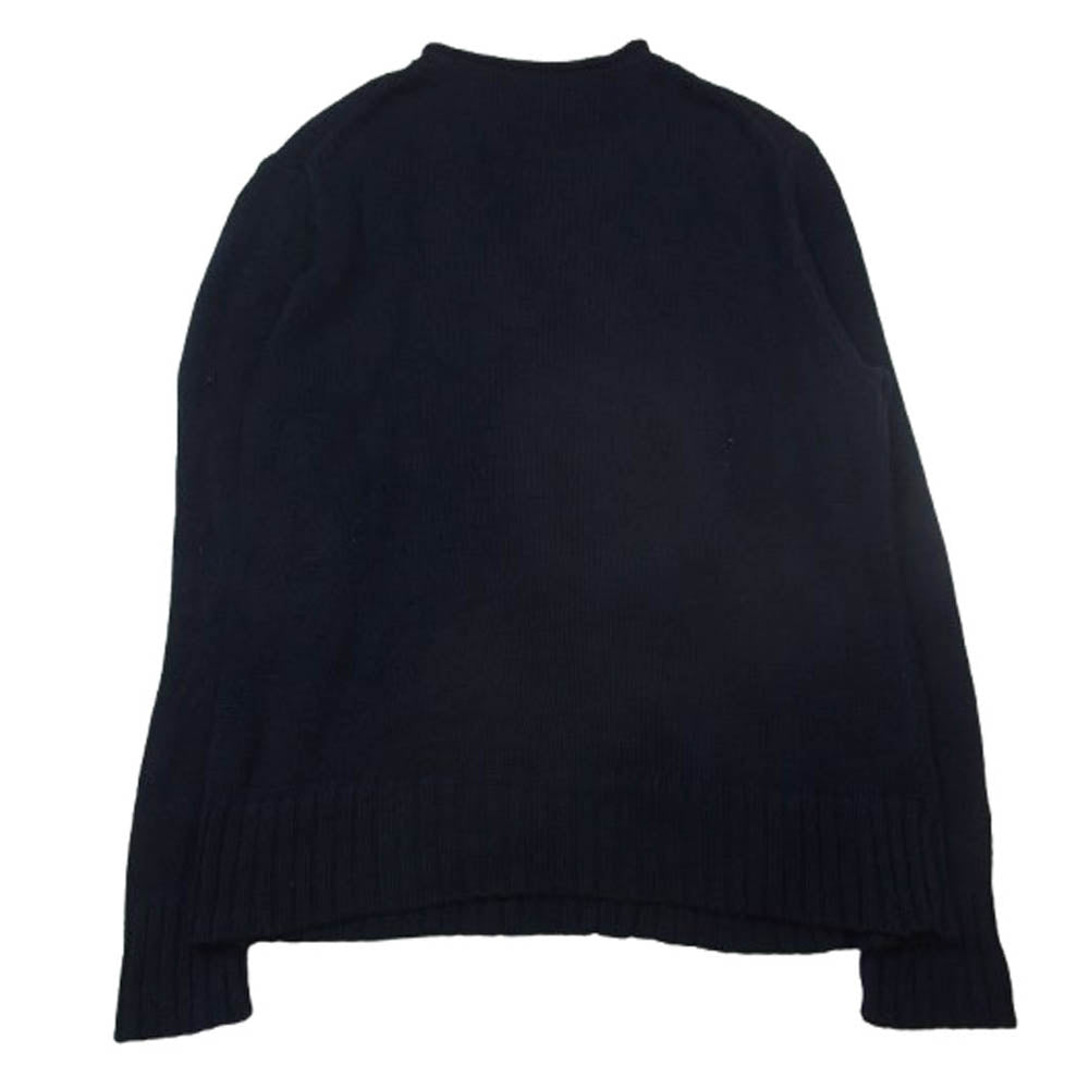 POLO RALPH LAUREN ポロ・ラルフローレン 星条旗 クルーネック ニット セーター ネイビー系 L【中古】