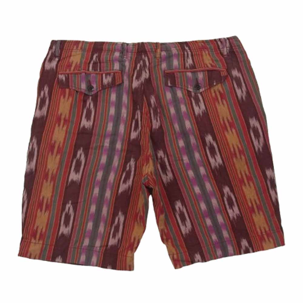 POLO RALPH LAUREN ポロ・ラルフローレン Shorts Drill Khaki Unit Pattern ユニット パターン ネイティブ柄 ショーツ ハーフ ショート パンツ レッド系 パープル系 38【中古】