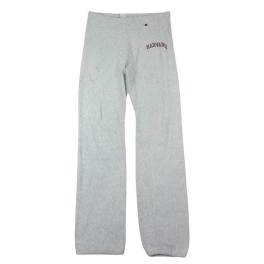 Champion チャンピオン 刺繍タグ USA製 REVERSE WEAVE リバース ウィーブ HARVARD ハーバード スウェット パンツ グレー系 L【中古】