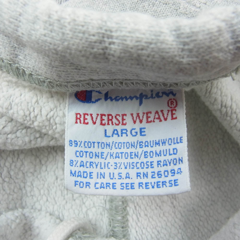 Champion チャンピオン 刺繍タグ USA製 REVERSE WEAVE リバース ウィーブ HARVARD ハーバード スウェット パンツ グレー系 L【中古】