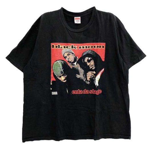 Supreme シュプリーム 22AW Duck Down Music Enta Da Stage Tee ダック タウン ミュージック エンタ ダ ステージ 半袖 Tシャツ ブラック系 XL【中古】