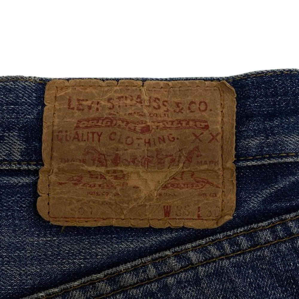 Levi's リーバイス ヴィンテージ オリジナル 66前期 501 ボタン裏刻印6 デニム パンツ インディゴブルー系 W35【中古】