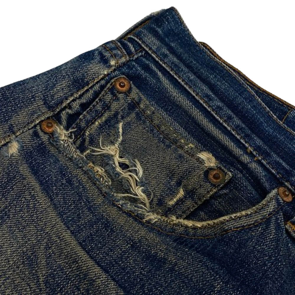 Levi's リーバイス ヴィンテージ オリジナル 66前期 501 ボタン裏刻印6 デニム パンツ インディゴブルー系 W35【中古】
