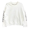 CHROME HEARTS クロムハーツ（原本無） SWTSHRT PLVR ネックロゴプリント クルーネック スウェット ホワイト系 L【中古】