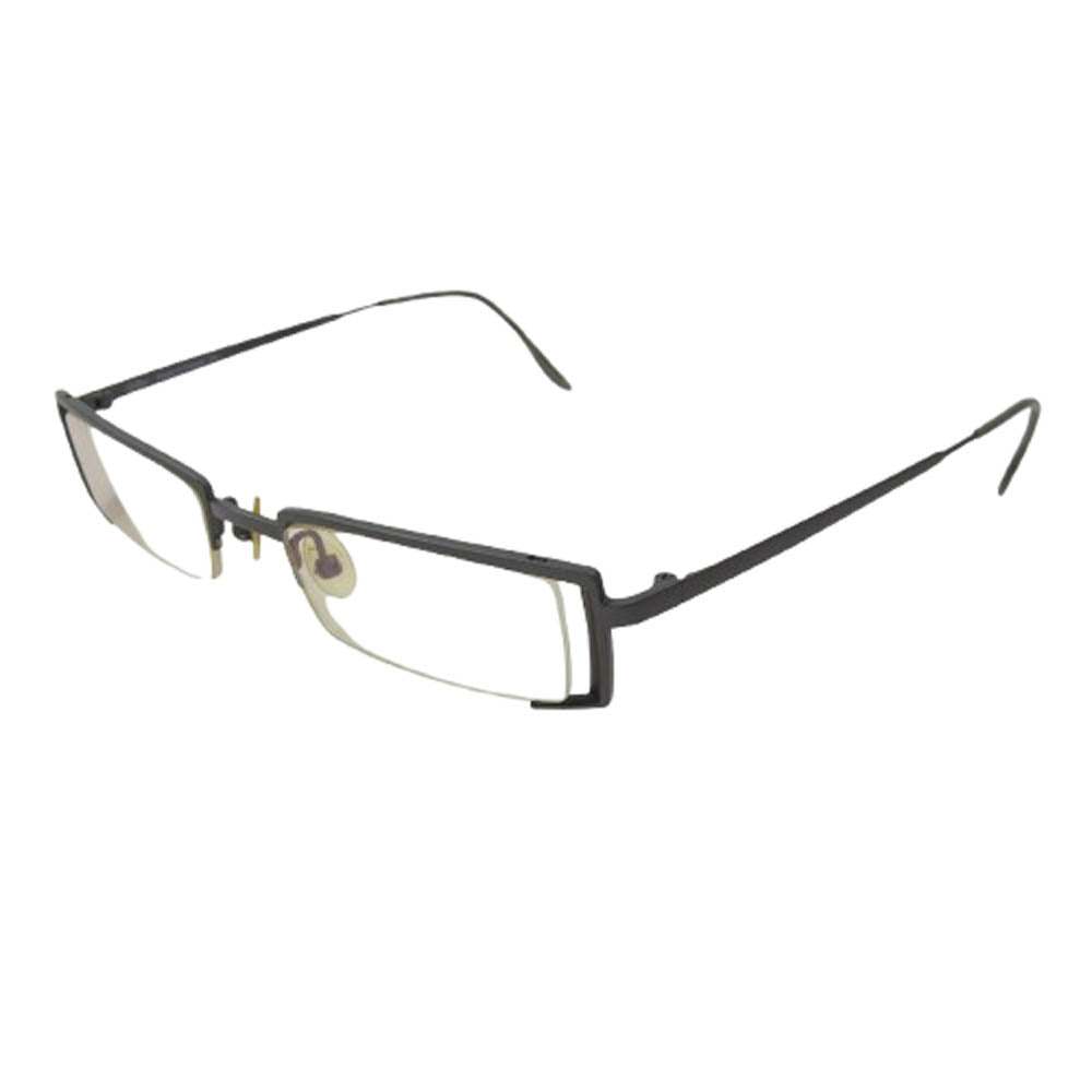 オキシビス KISKA 02 ハーフリム 度入り 眼鏡 メガネ アイウェア シルバー系【中古】