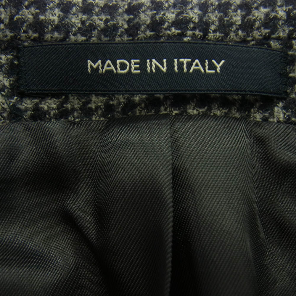 アンジェロナルデッリ W1239 伊Vitale Barberis Canonicoウール生地使用 2B ハウンドトゥース柄 テーラード ジャケット マルチカラー系 48【美品】【中古】