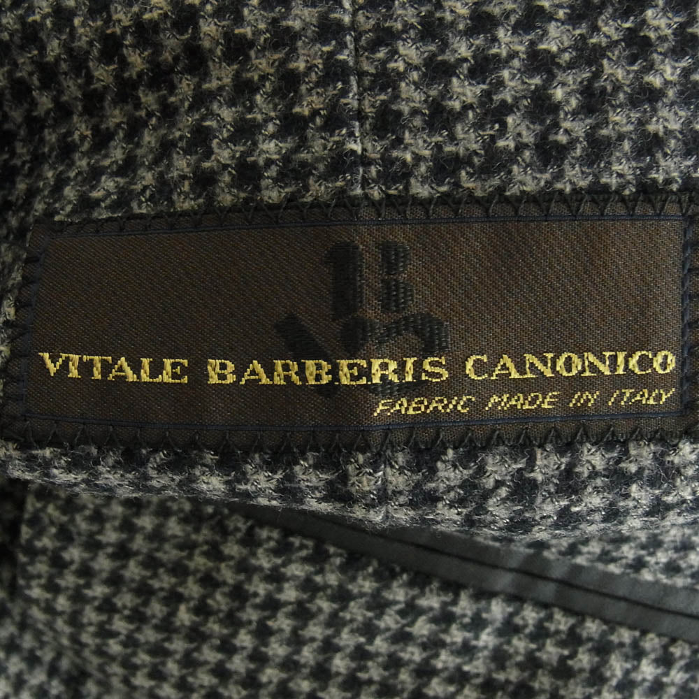 アンジェロナルデッリ W1239 伊Vitale Barberis Canonicoウール生地使用 2B ハウンドトゥース柄 テーラード ジャケット マルチカラー系 48【美品】【中古】
