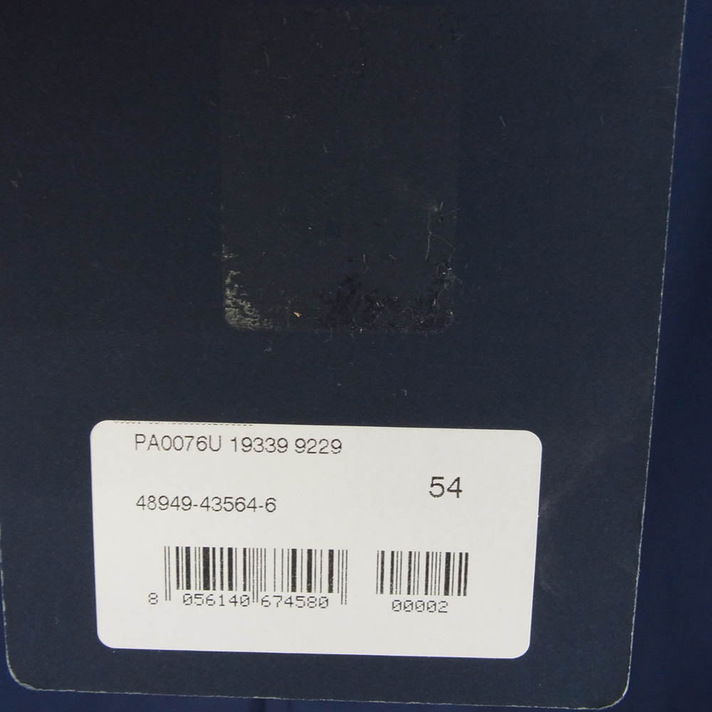 Herno ヘルノ PA0076U ウォーター レペレント ポリエステル フーディー シャツ コート ブルー系 54【極上美品】【中古】