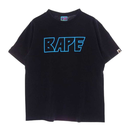 A BATHING APE アベイシングエイプ BAPE KISS LOGO TEE ベイプ キス ロゴ 半袖 Tシャツ L ブラック系 L【中古】