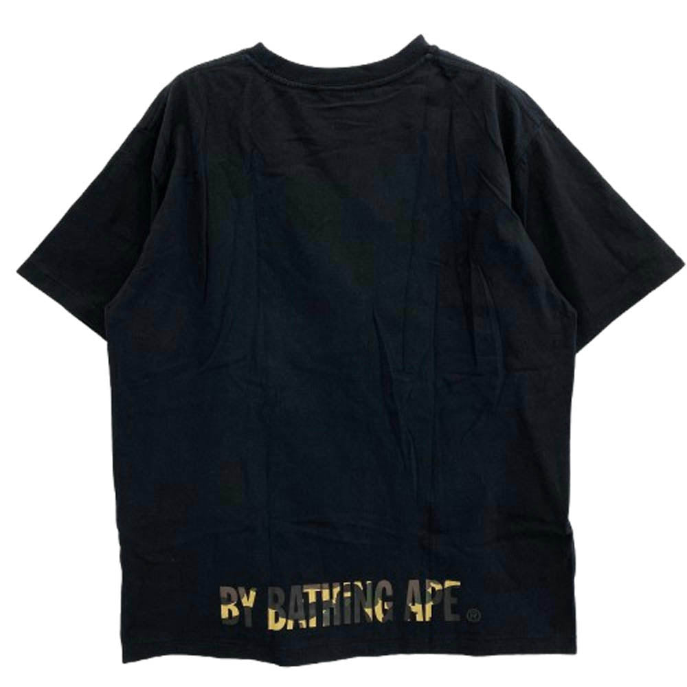A BATHING APE アベイシングエイプ ABC CAMO Ape Face STA Tee エイプ フェイス スタ 半袖 Tシャツ ベージュカモ L ブラック系 L【中古】