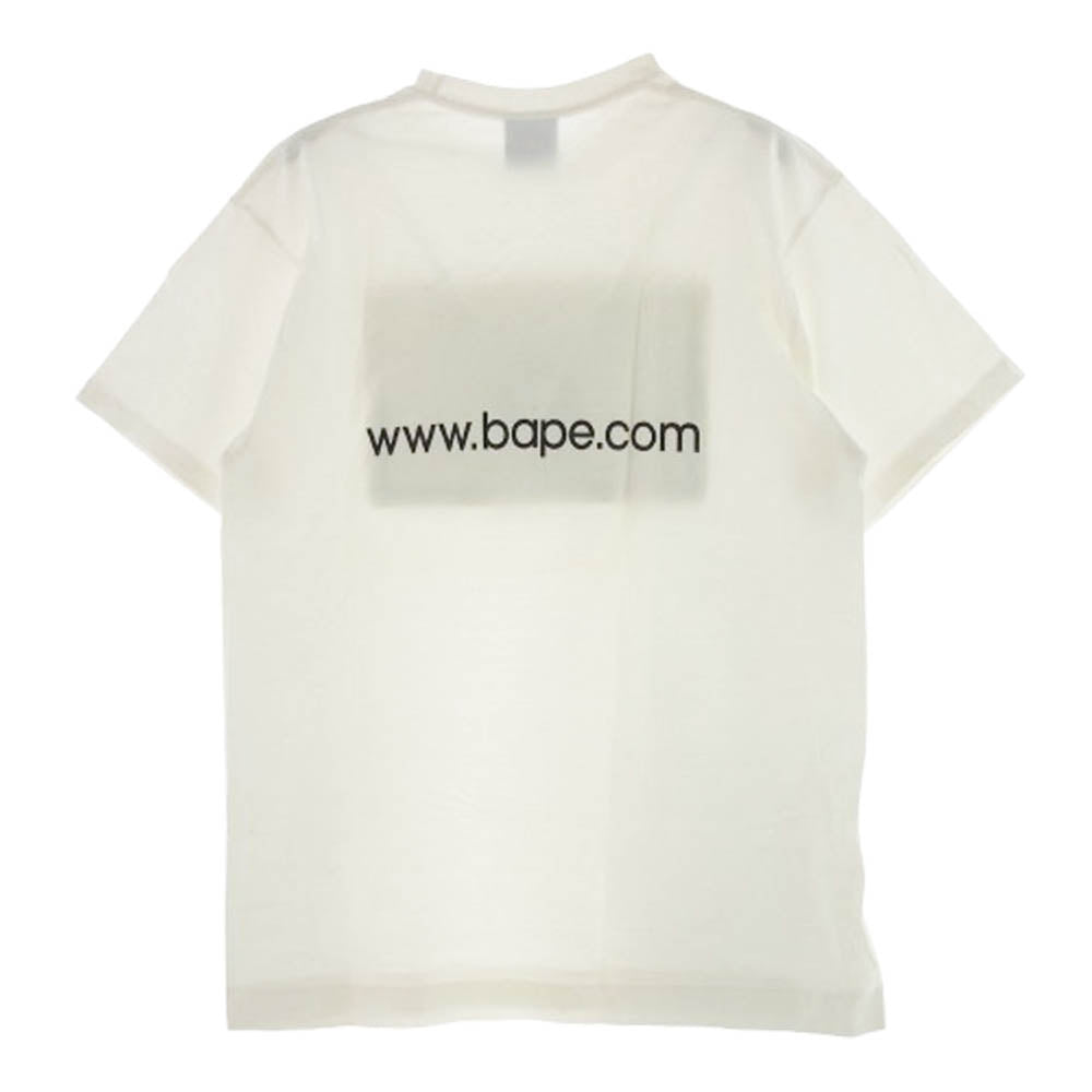 A BATHING APE アベイシングエイプ BAPE OG GOLD CARD MEMBER CLUB TEE ゴールド 限定 半袖 Tシャツ L オフホワイト系 L【中古】