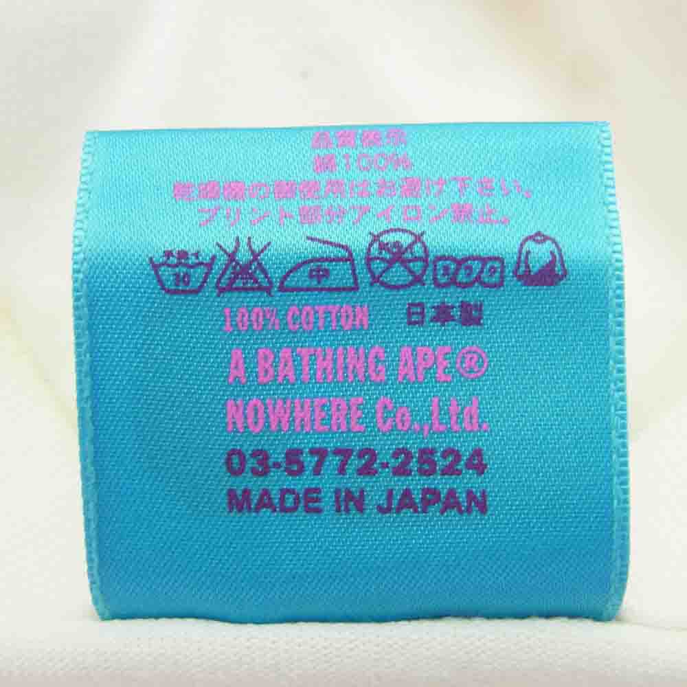 A BATHING APE アベイシングエイプ BAPE OG GOLD CARD MEMBER CLUB TEE ゴールド 限定 半袖 Tシャツ L オフホワイト系 L【中古】