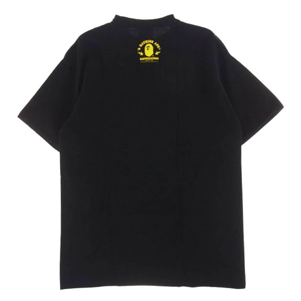 A BATHING APE アベイシングエイプ BAPE APE SHALL NEVER KILL APE ベイプ エイプ シャル ネバー キル エイプ 半袖 Tシャツ L ブラック系 L【中古】
