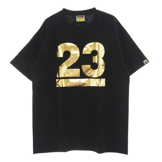 A BATHING APE アベイシングエイプ × NOWHERE 23rd Anniversary TEE ノーウェア 23周年 記念 半袖 Tシャツ L ブラック系 L【美品】【中古】