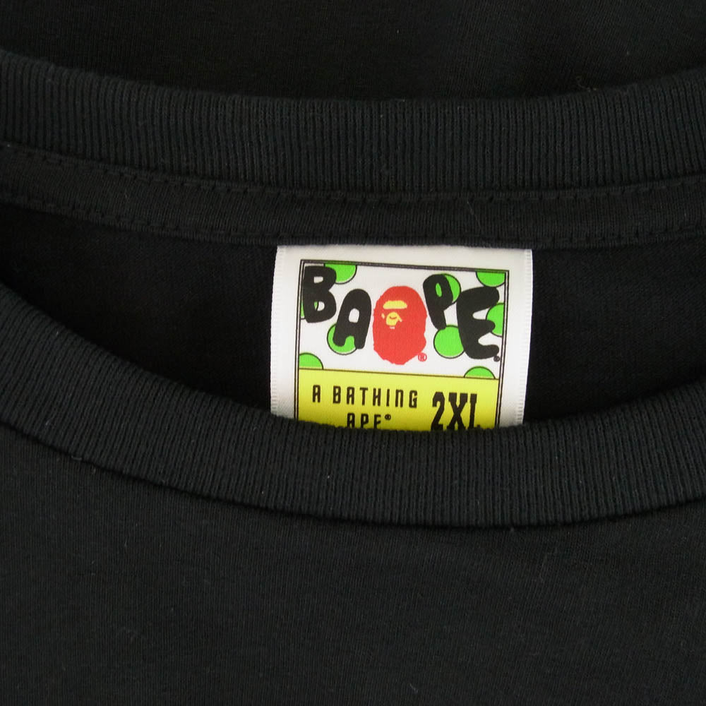 A BATHING APE アベイシングエイプ × NOWHERE 23rd Anniversary TEE ノーウェア 23周年 記念 半袖 Tシャツ ブラック系 XXL【美品】【中古】