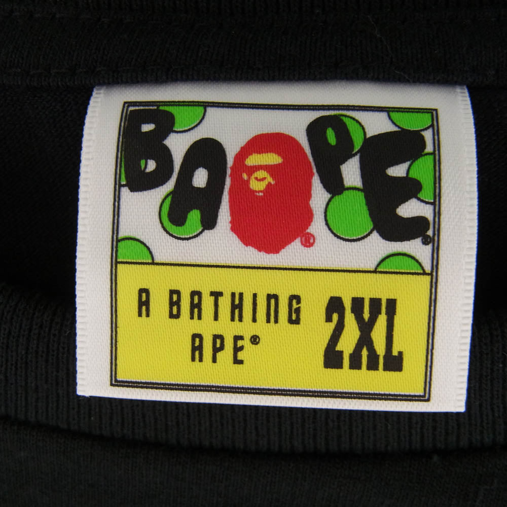 A BATHING APE アベイシングエイプ × NOWHERE 23rd Anniversary TEE ノーウェア 23周年 記念 半袖 Tシャツ ブラック系 XXL【美品】【中古】