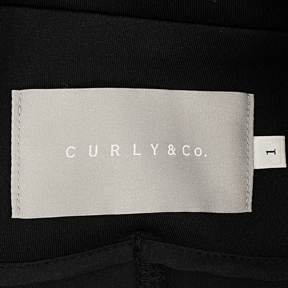 CURLY カーリー ポリジャージー テーラードジャケット パンツ セットアップ ブラック系 上：1　下：2【中古】