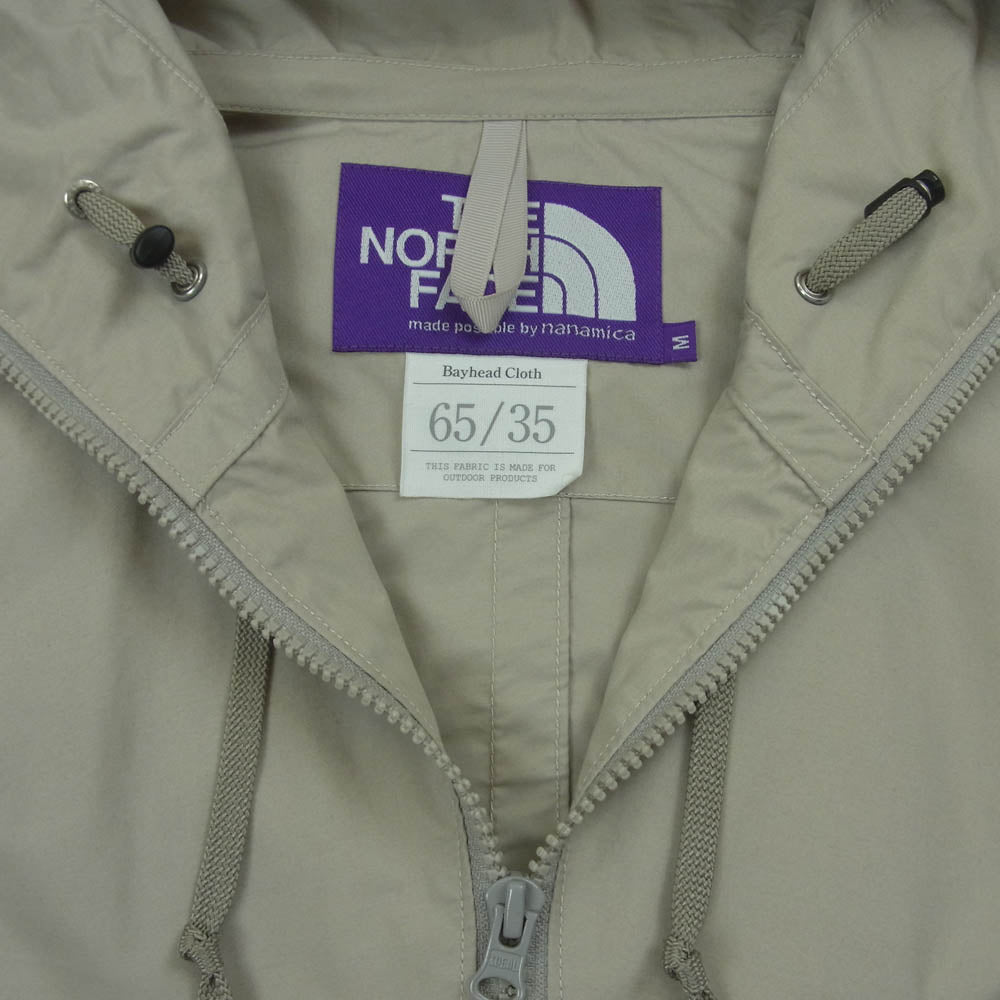 THE NORTH FACE ノースフェイス NP2017N PURPLELABEL パープルレーベル JS別注 Mountain Wind Parka マウンテン パーカー ジャケット グレイッシュベージュ系 M【中古】