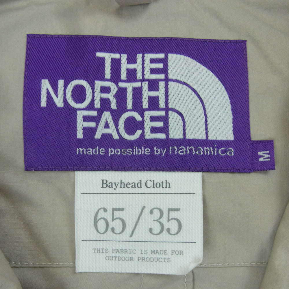 THE NORTH FACE ノースフェイス NP2017N PURPLELABEL パープルレーベル JS別注 Mountain Wind Parka マウンテン パーカー ジャケット グレイッシュベージュ系 M【中古】