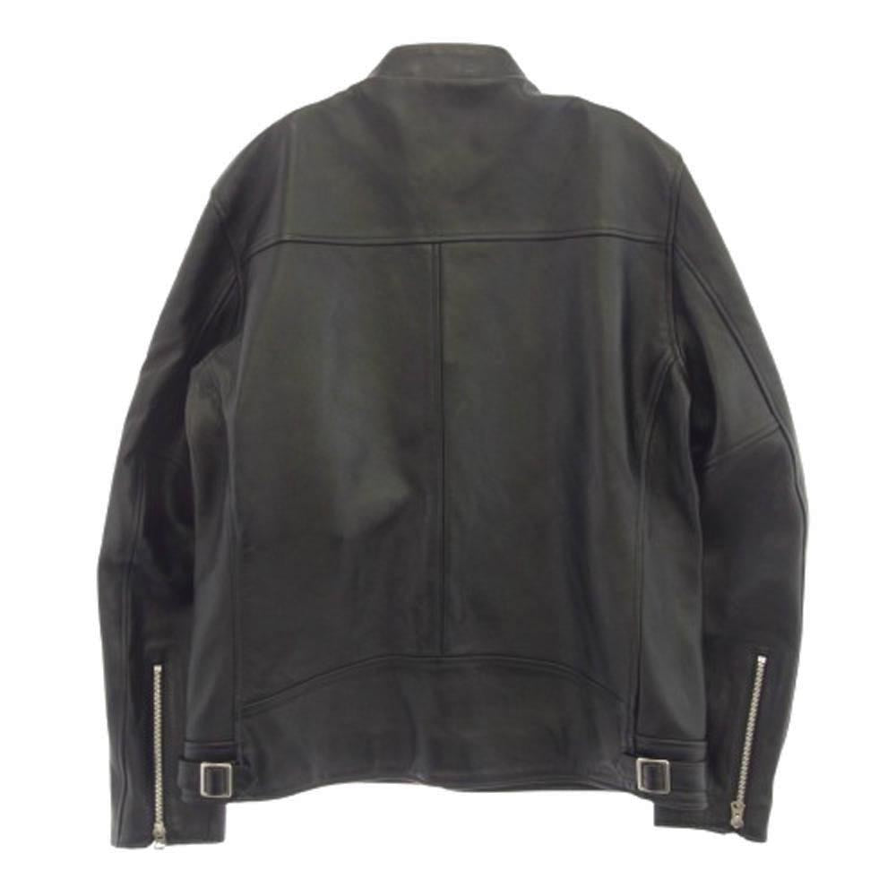 schott ショット 782-3950077 3101048 NEW DOUBLE BREAST RIDERS シープレザー セミダブル ライダースジャケット ブラック系 XL【美品】【中古】