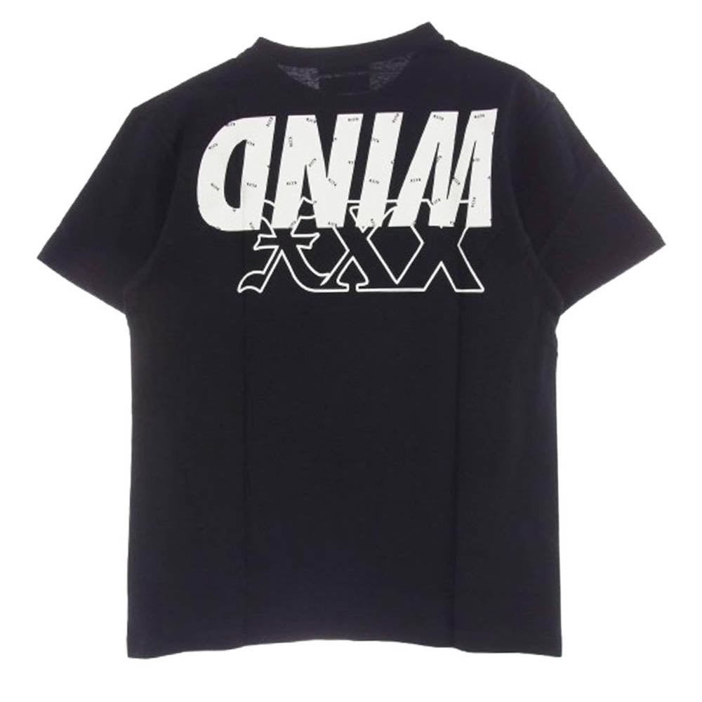 GOD SELECTION XXX ゴッドセレクション GX-A21-WSST-01 × WIND AND SEA ウィンダンシー SEA ロゴ プリント 半袖 Tシャツ ブラック系 M【新古品】【未使用】【中古】