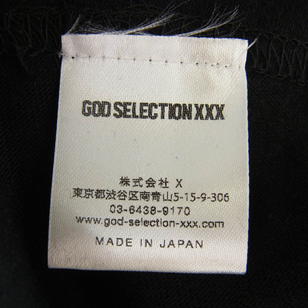 GOD SELECTION XXX ゴッドセレクション GX-A21-WSST-01 × WIND AND SEA ウィンダンシー SEA ロゴ プリント 半袖 Tシャツ ブラック系 M【新古品】【未使用】【中古】