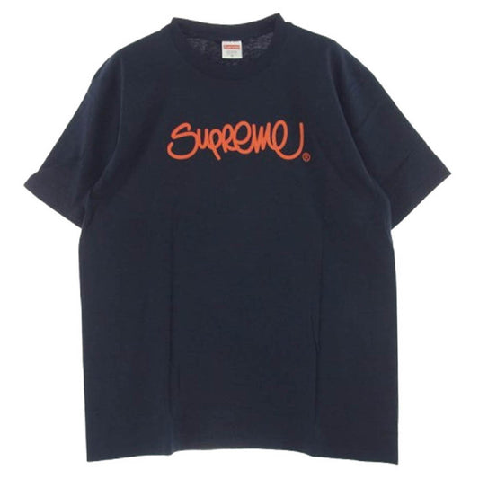 Supreme シュプリーム 22SS Handstyle Tee ハンドスタイル 半袖 Tシャツ ダークネイビー系 M【新古品】【未使用】【中古】