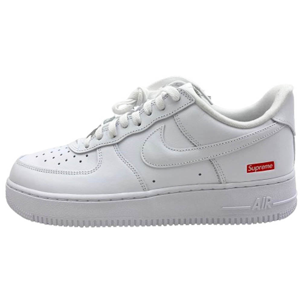 Supreme シュプリーム CU9225-100 × NIKE AIR FORCE 1 LOW ナイキ エアフォース ローカット スニーカー ホワイト系 27.5cm【新古品】【未使用】【中古】