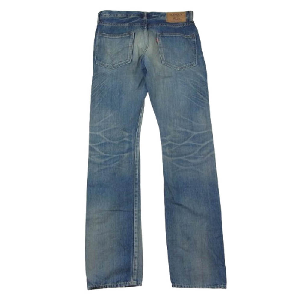 HYSTERIC GLAMOUR ヒステリックグラマー 02221AP04 CPR加工 デニム ストレート スリム スタッズデニム パンツ インディゴブルー系 30【中古】