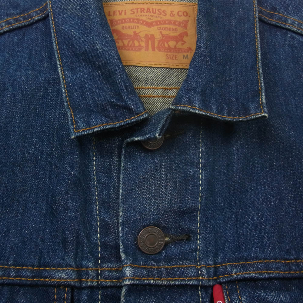 Levi's リーバイス PC9-723340059 TrackerJKT 14.5oz トラッカー デニム ジャケット インディゴブルー系 M【中古】