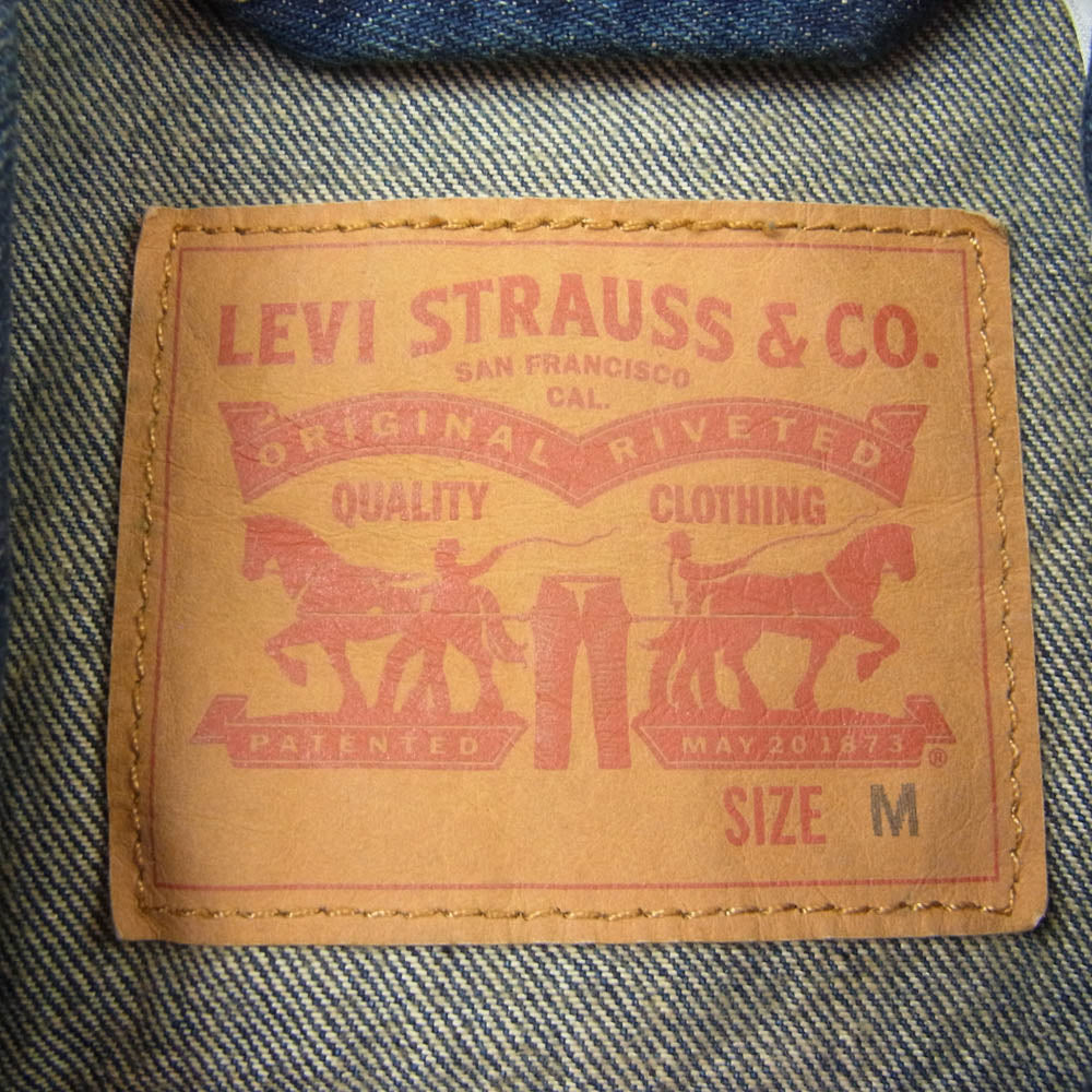Levi's リーバイス PC9-723340059 TrackerJKT 14.5oz トラッカー デニム ジャケット インディゴブルー系 M【中古】