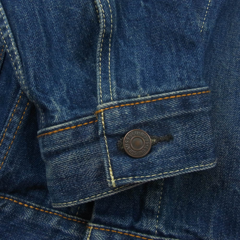 Levi's リーバイス PC9-723340059 TrackerJKT 14.5oz トラッカー デニム ジャケット インディゴブルー系 M【中古】