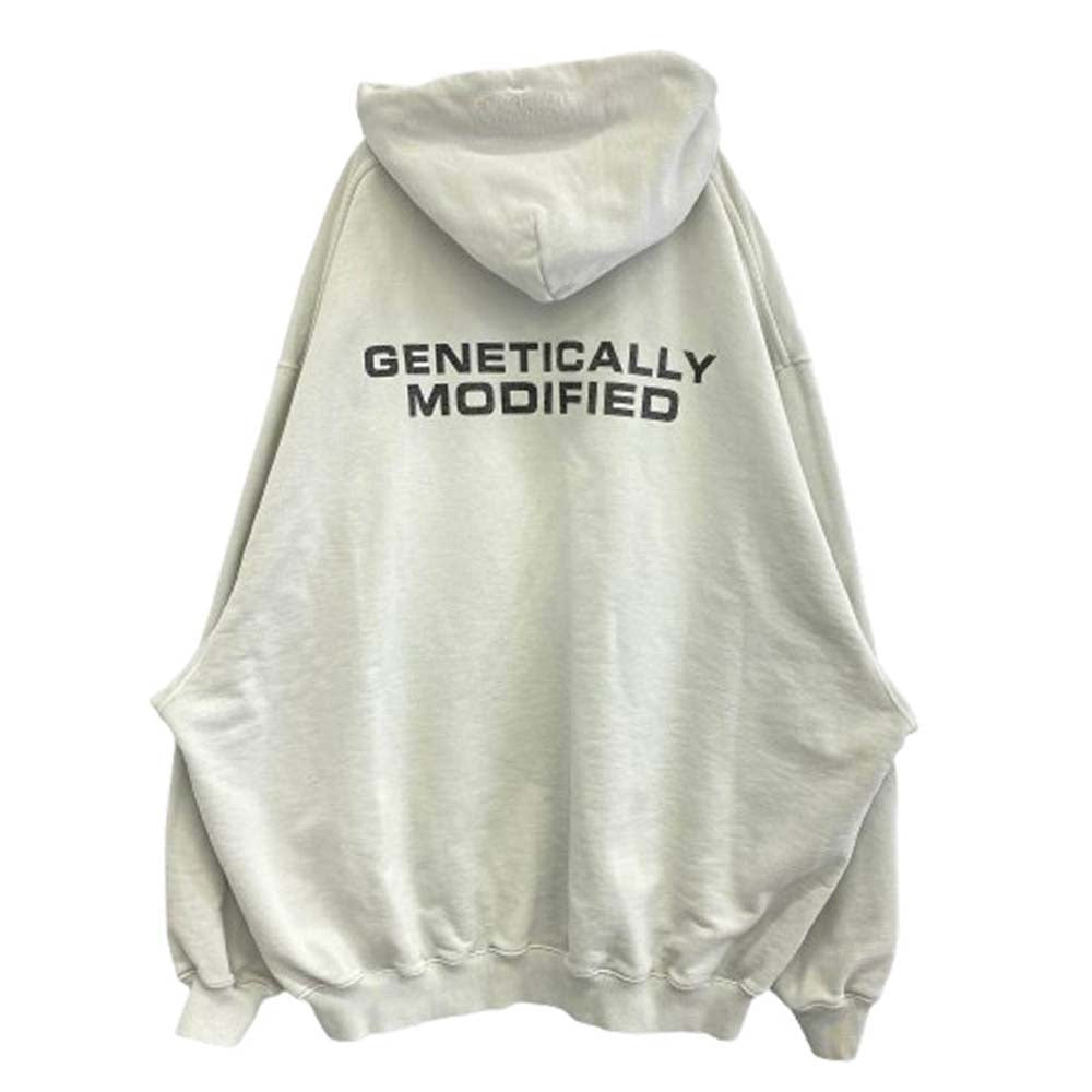 VETEMENTS ヴェトモン 23AW UE54HD580B Genetically Modified Hoodie オーバーサイズ フーディ パーカー グレー系 XS【中古】