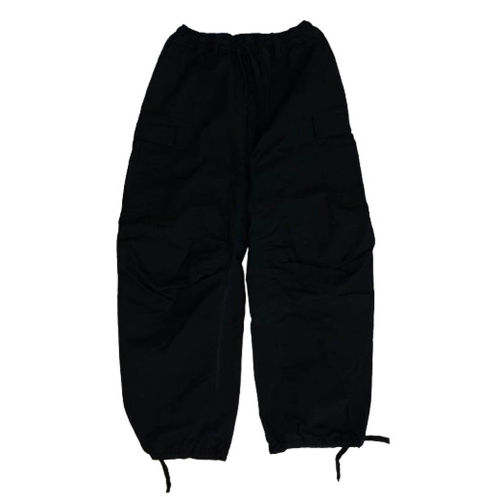 BALENCIAGA バレンシアガ 23SS 698940 TKP27 ドローストリング カーゴ ロング パンツ ブラック系 48【中古】