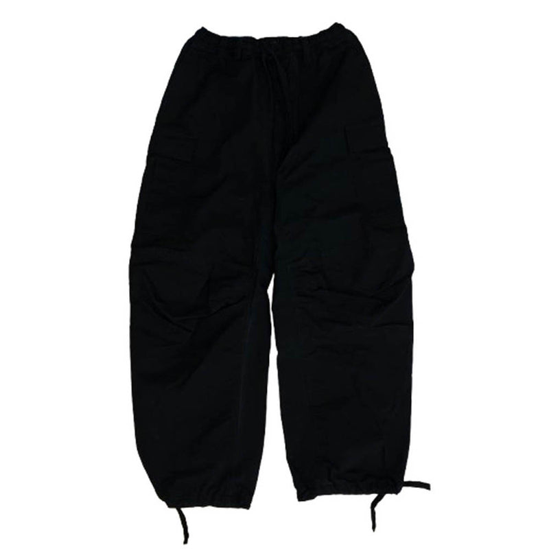 BALENCIAGA バレンシアガ 23SS 698940 TKP27 ドローストリング カーゴ ロング パンツ ブラック系 48【中古】