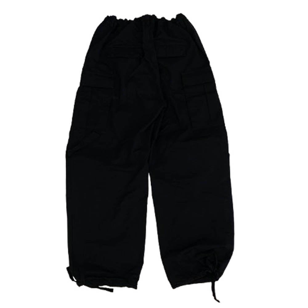 BALENCIAGA バレンシアガ 23SS 698940 TKP27 ドローストリング カーゴ ロング パンツ ブラック系 48【中古】