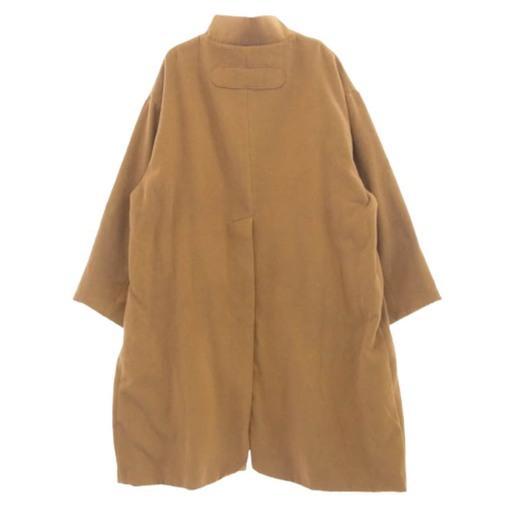 ヴォアーブ VOCO-C14 polyester melton long coat ポリエステルメルトン オーバーサイズ ロングコート ベージュ系 2【中古】
