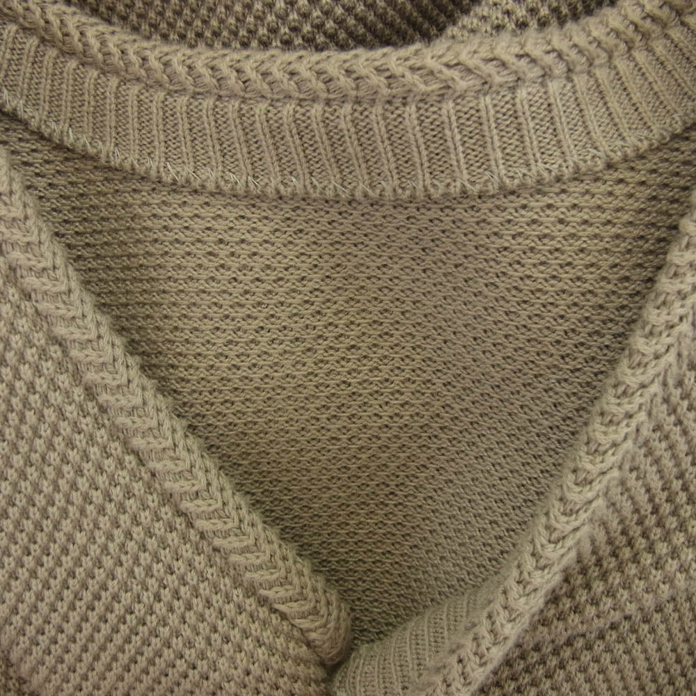crepuscule クレプスキュール 2303-002 Moss Stitch V/N Cardigan モス ステッチ カーディガン グレー グレー系 1【中古】