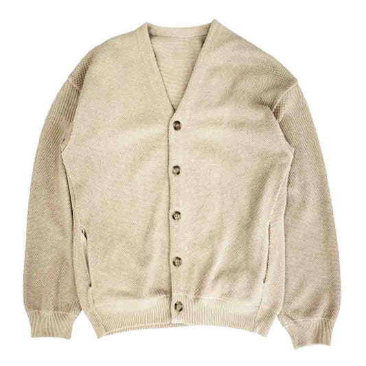 crepuscule クレプスキュール 2203-019 Moss Stitch V/N Cardigan モス ステッチ カーディガン ベージュ ベージュ系 1【中古】
