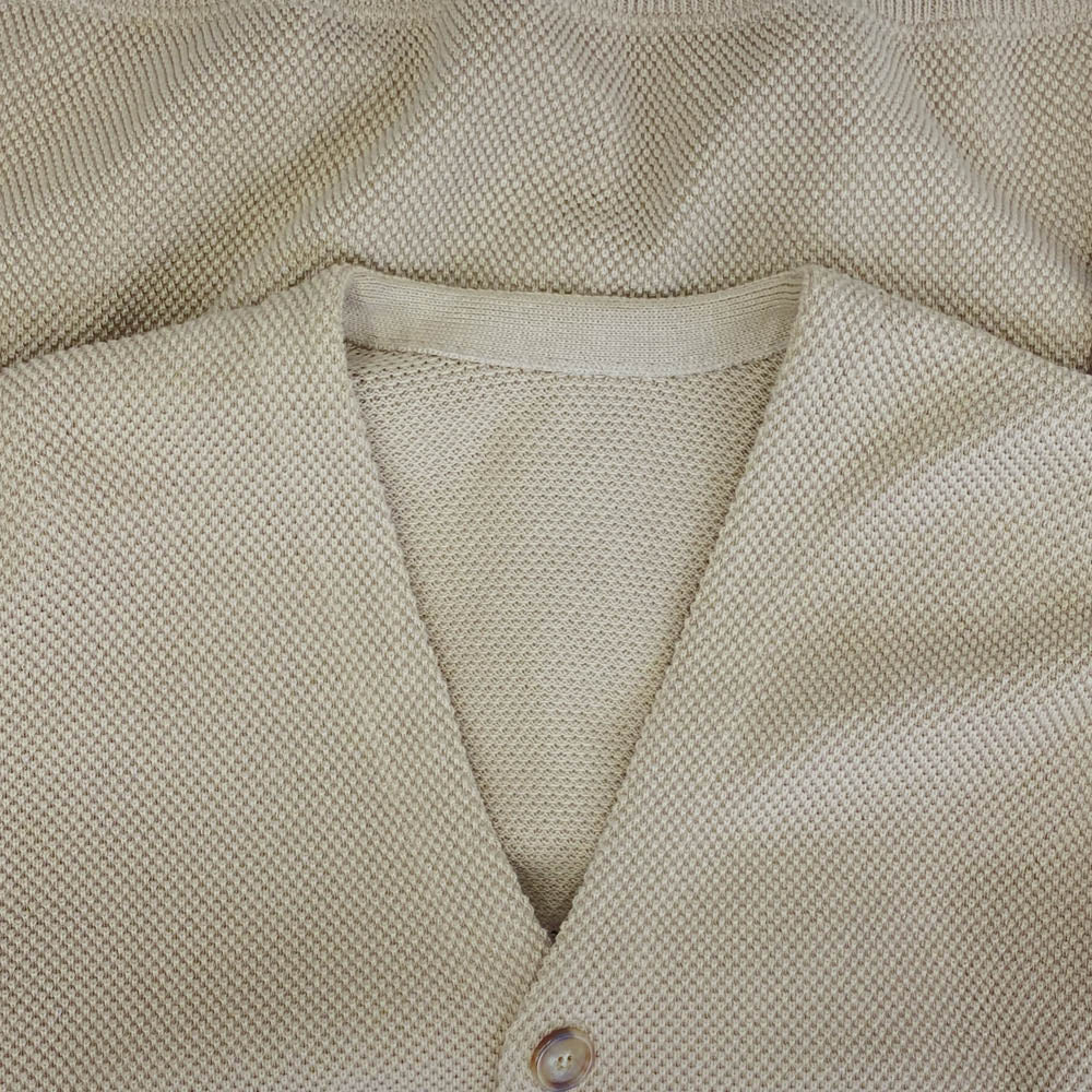 crepuscule クレプスキュール 2203-019 Moss Stitch V/N Cardigan モス ステッチ カーディガン ベージュ ベージュ系 1【中古】