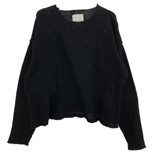 ANCELLM アンセルム ANC-KN03 SHORT LENGTH KNIT ショート丈 ニット セーター ブラック系 1【中古】