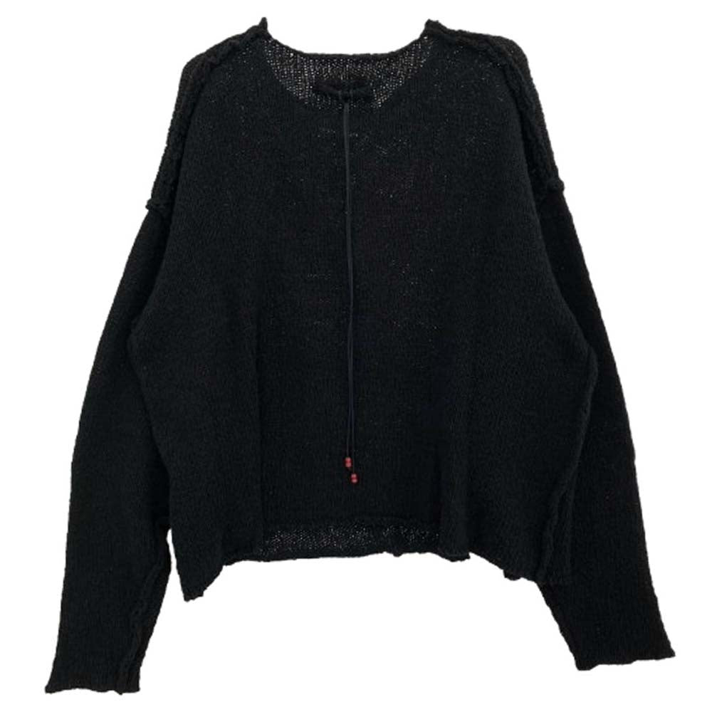 ANCELLM アンセルム ANC-KN03 SHORT LENGTH KNIT ショート丈 ニット セーター ブラック系 1【中古】
