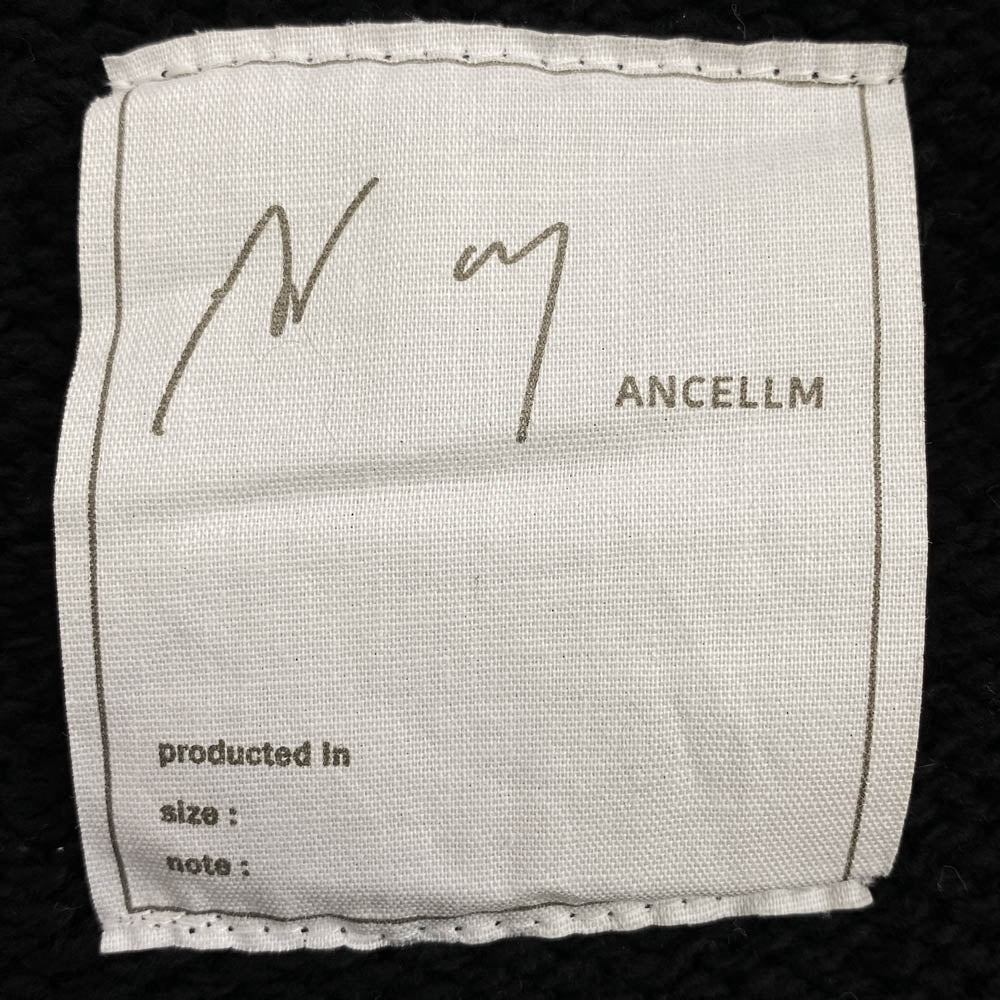 ANCELLM アンセルム ANC-KN03 SHORT LENGTH KNIT ショート丈 ニット セーター ブラック系 1【中古】