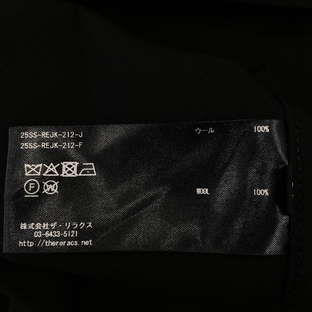 THE RERACS ザリラクス 25SS 25SS-REJK-212-J HIGH NECK HARRINGTON JACKET ハイネック ハリントン ジャケット ブラック系 46【中古】