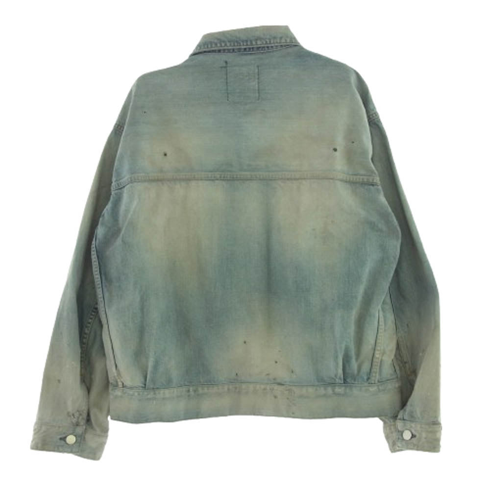ANCELLM アンセルム 25SS ANC-JK49 AGING DENIM JACKET エイジング デニム ジャケット ライトブルー系 1【中古】