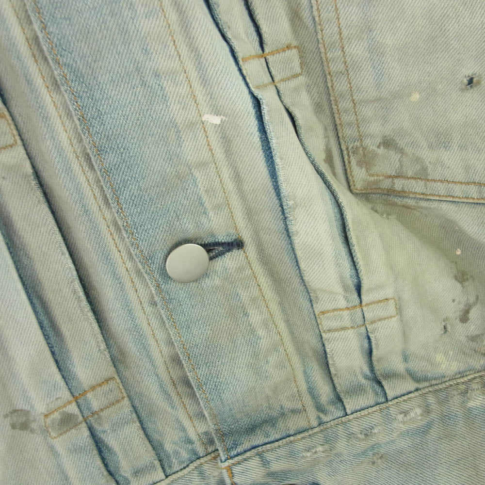 ANCELLM アンセルム 25SS ANC-JK49 AGING DENIM JACKET エイジング デニム ジャケット ライトブルー系 1【中古】