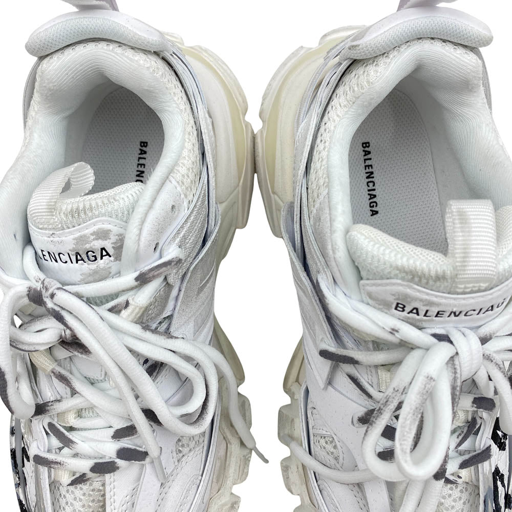 BALENCIAGA バレンシアガ 542436 TRACK SIGNATURE トラック シグネチャー スニーカー ホワイト系 36【新古品】【未使用】【中古】