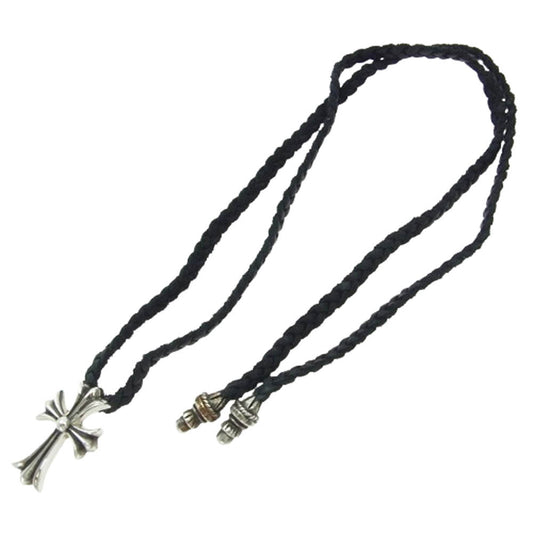 CHROME HEARTS クロムハーツ（原本無） CH CROSS SML BC スモール CHクロス レザーブレード ボロチップ ネックレス シルバー系【中古】